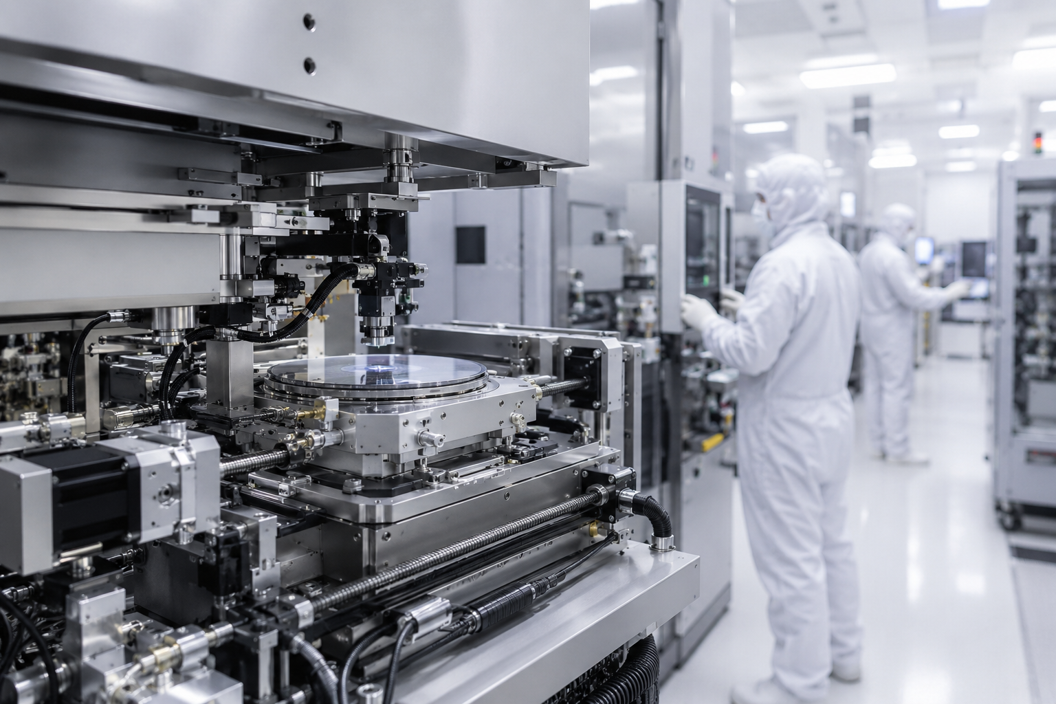Cleanroom-compatible precision stepper motor for semiconductor wafer handling equipment